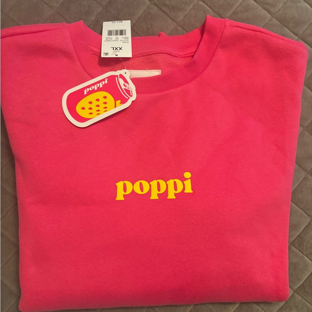 Poppi XL Pink Sweatshirt